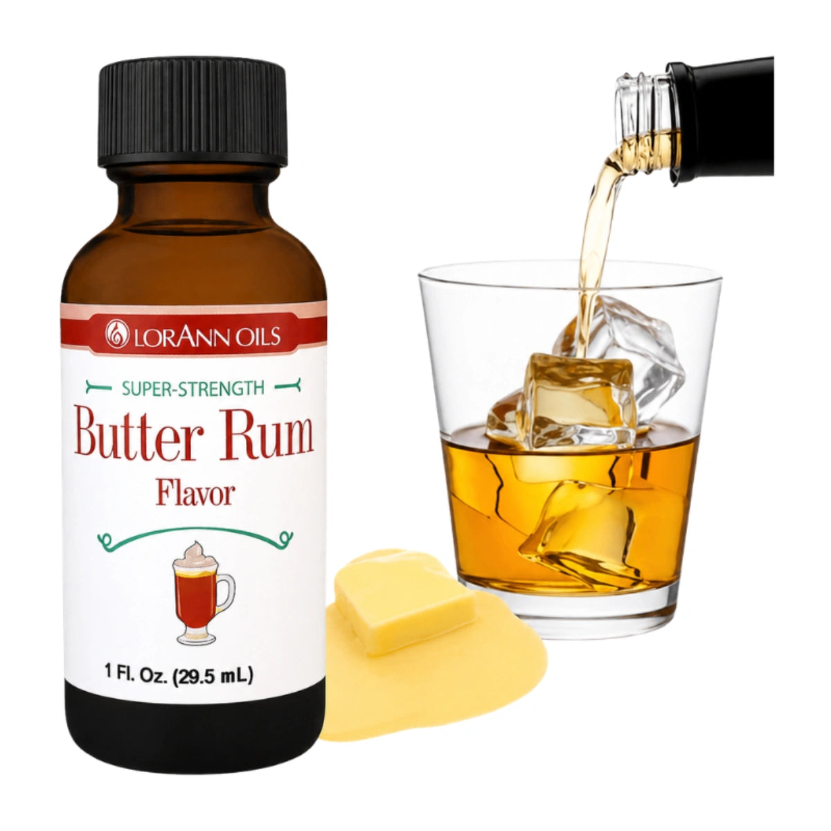Rum Butter Super Strength Flavours 1oz - Lorann