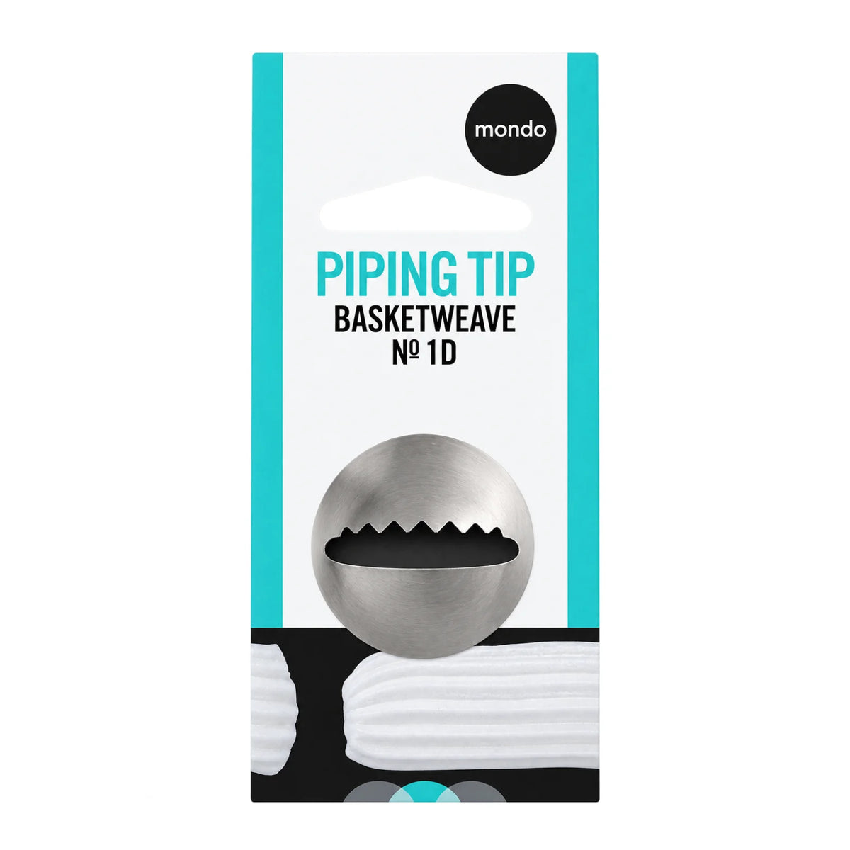 #1D S Basketweave Piping Tip - Mondo