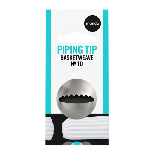 #1D S Basketweave Piping Tip - Mondo