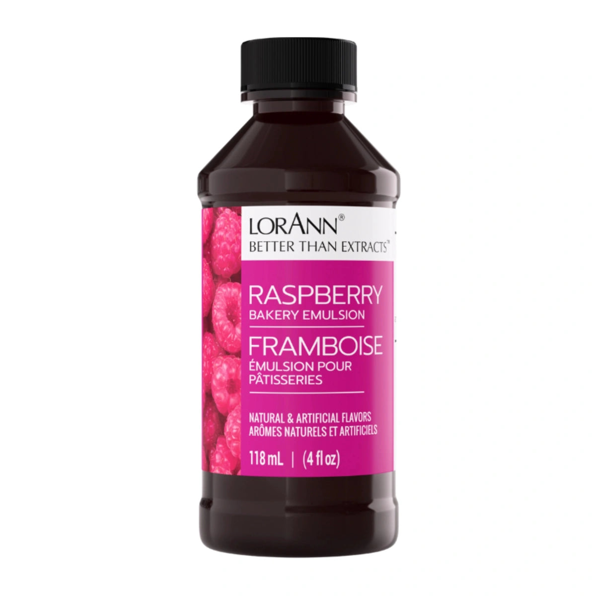 Raspberry Flavour (Natural) Bakery Emulsion 118.3ml - Lorann
