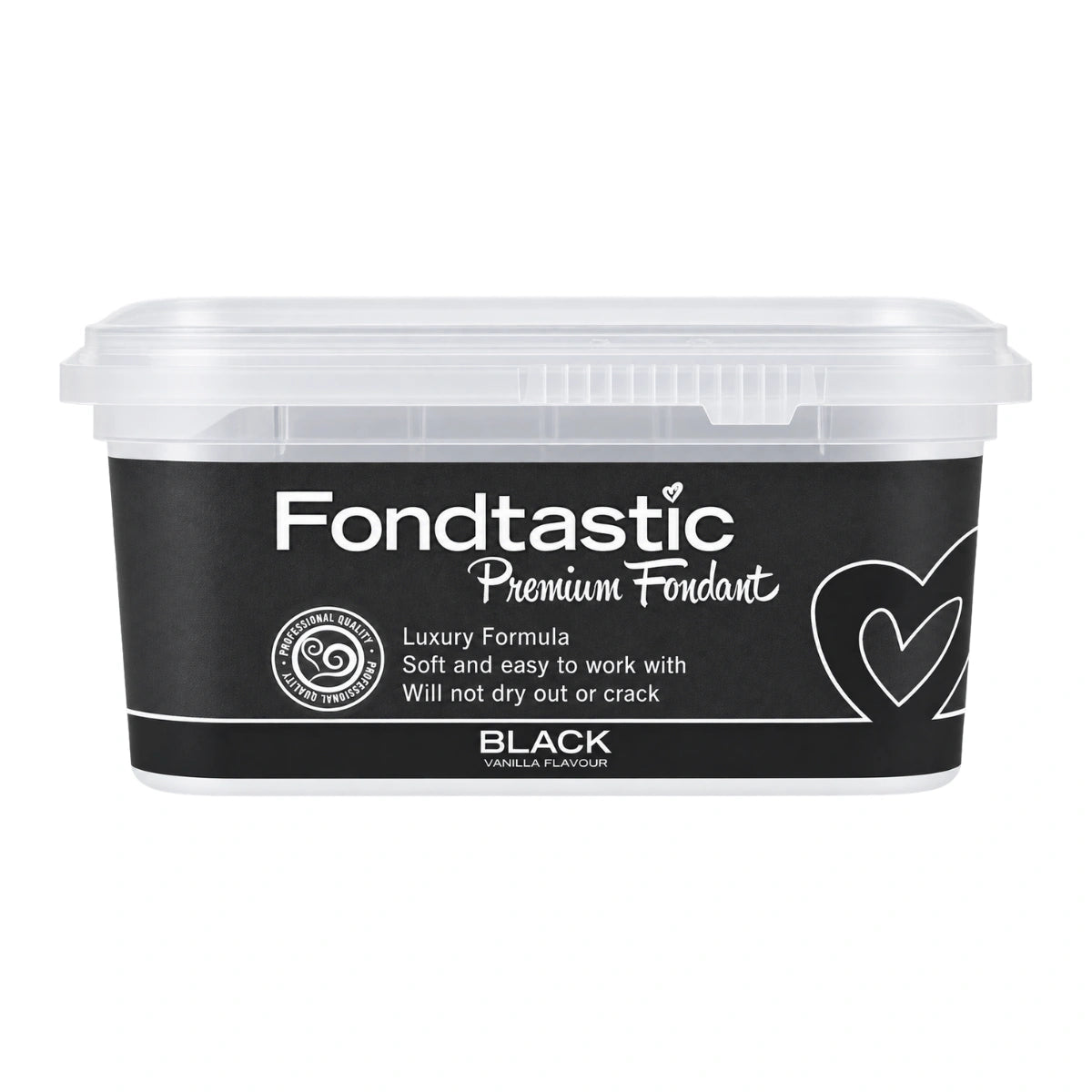 Black Premium Fondant 250g - Fondtastic