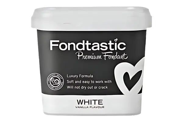 White Premium Fondant 1kg - Fondtastic