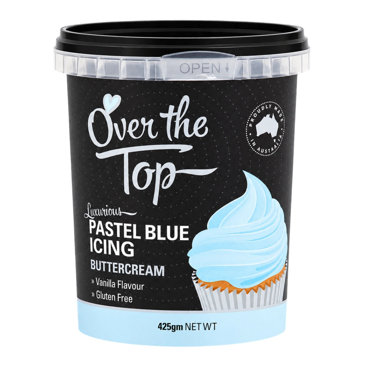 Pastel Blue Buttercream 425g - Over The Top