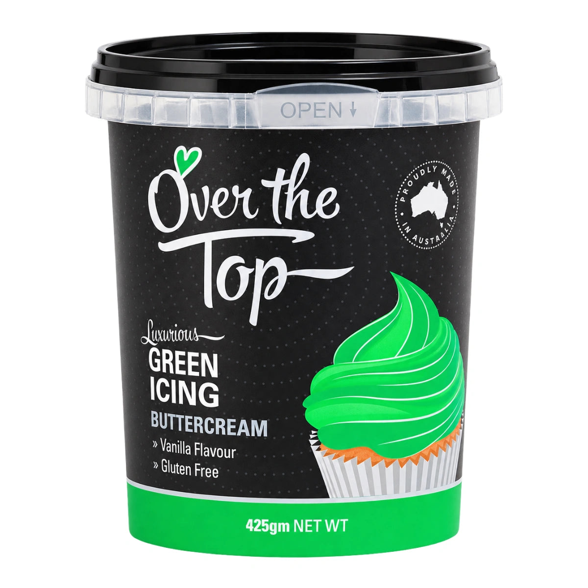 Green Buttercream 425g - Over The Top