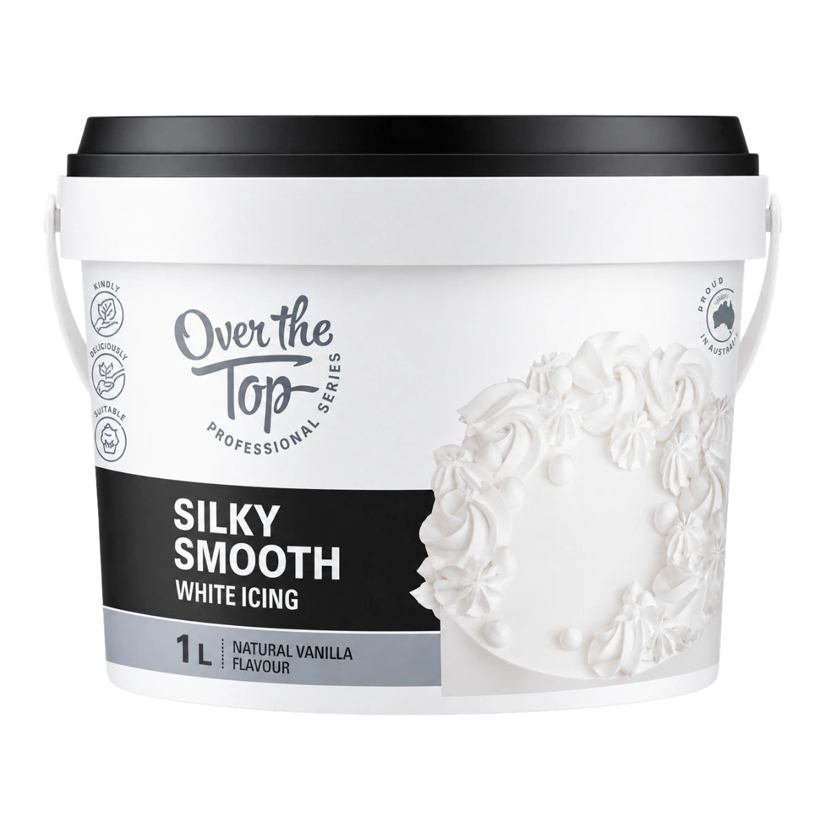 White (850g) OTT Silky Smooth Icing 1L - Over The Top