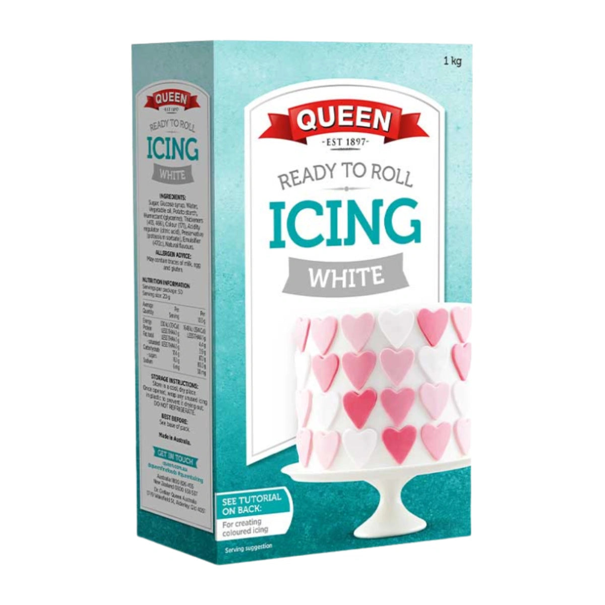Ready to Roll Icing White 1kg - Queen Professional