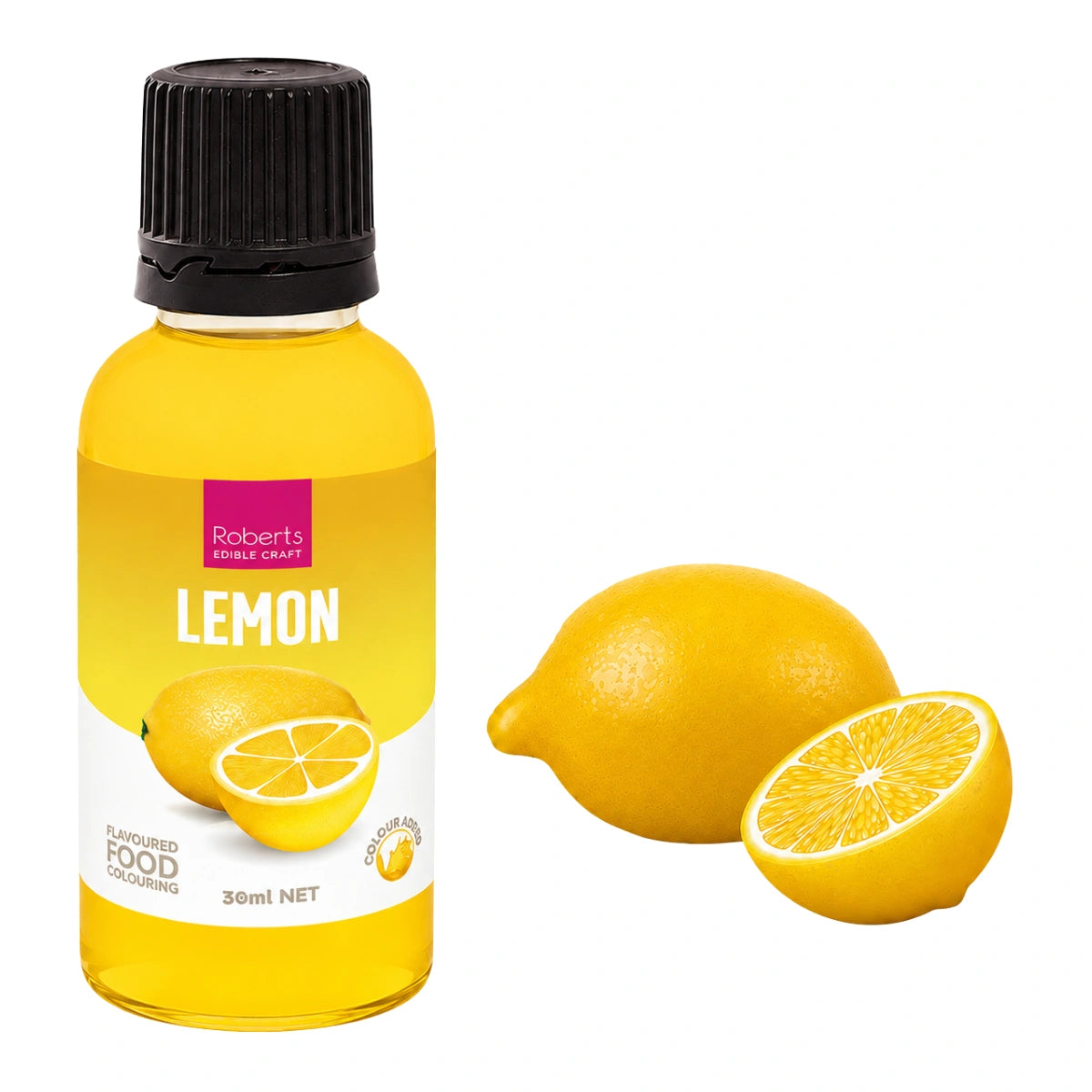 Lemon Curd Flavoured Food Colouring 30ml - Roberts Edible Craft