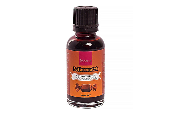 Butterscotch Flavoured Food Colouring 30ml - Roberts Edible Craft