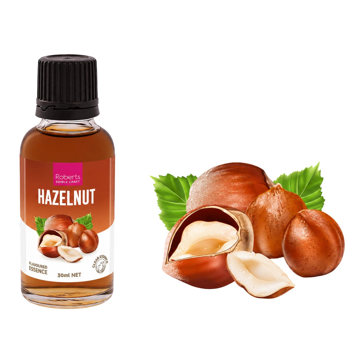 Hazelnut Flavoured Essence 30ml - Roberts Edible Craft