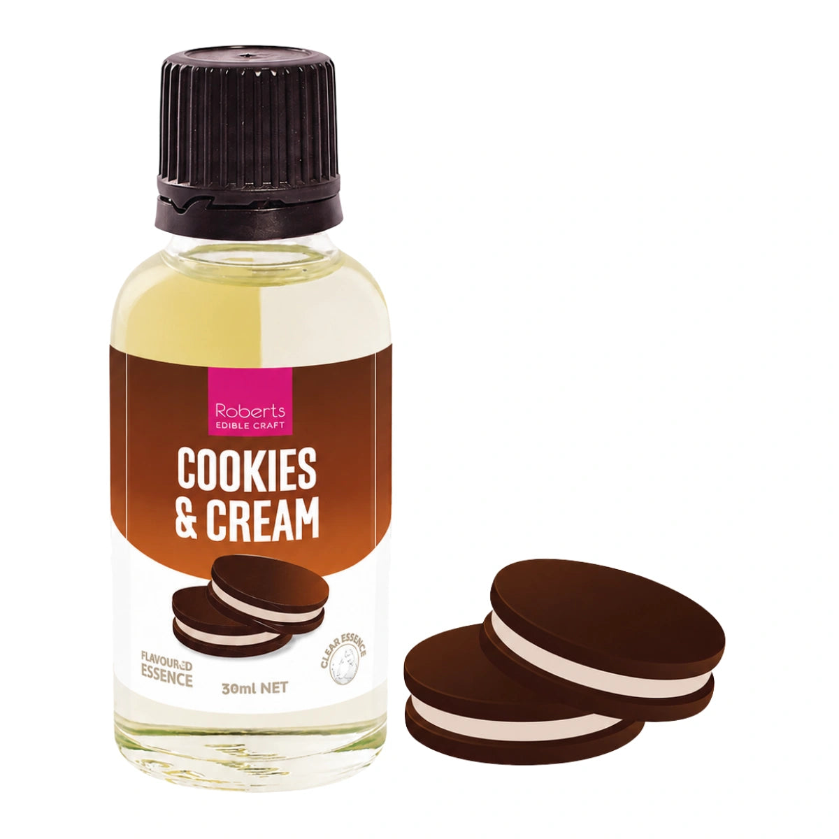 Cookies and Cream Flavoured Essence 30ml - Roberts Edible Craft
