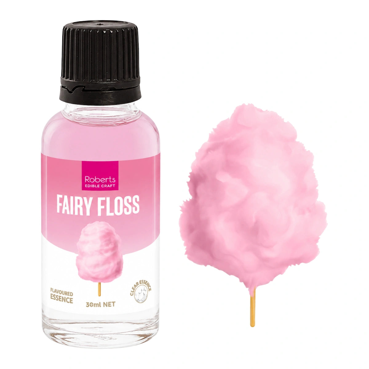Cotton Candy Fairy Floss Flavoured Essence 30ml - Roberts Edible Craft