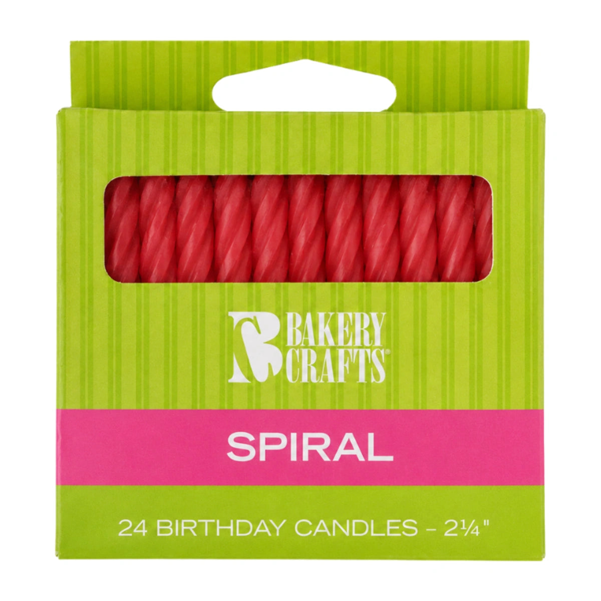 Red Smooth and Spiral Candles - Bakery Crafts