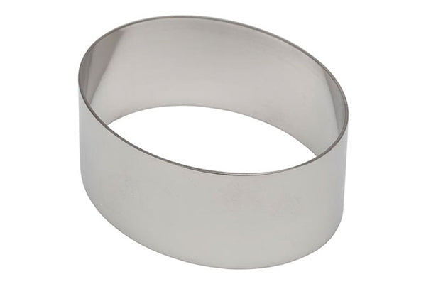 4 Inch Oval x 1.38 Inch High Food Mould Form - Ateco