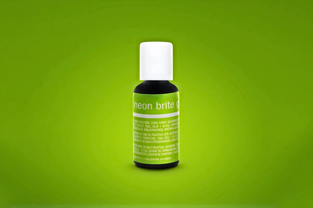 Green Neon Brite Liqua-Gel Food Colouring 0.7oz / 20g - Chefmaster