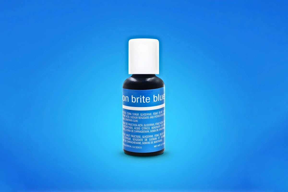 Blue Neon Brite Liqua-Gel Food Colouring 0.7oz / 20g - Chefmaster