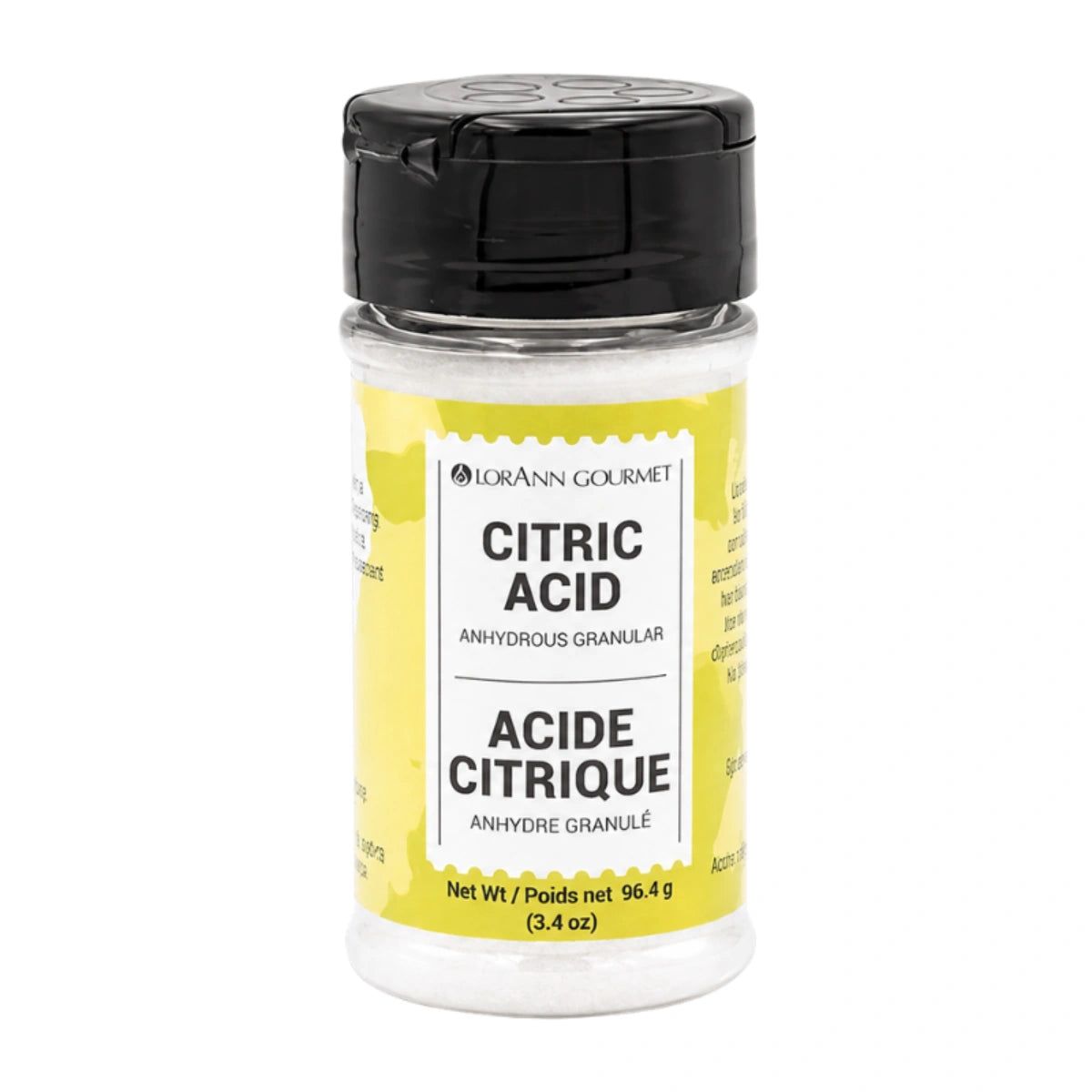 Gluten-Free Citric Acid - Anhydrous Granular 3.4oz - Lorann