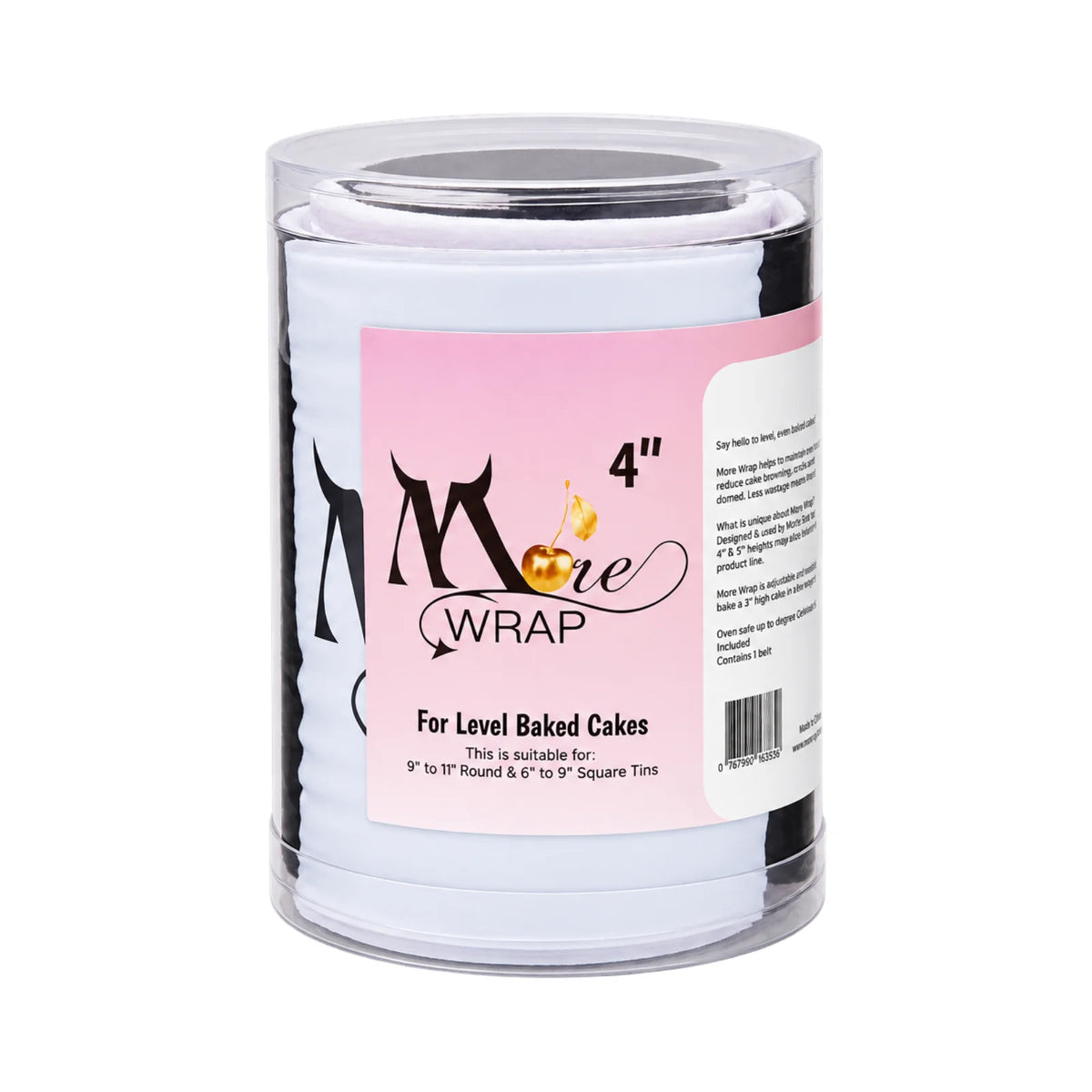4 Inch More Wrap for Baking 9 Inch to 11 Inch Round and to 9 Inch Square 6 Inch - Moreish by Monica Cavallaro