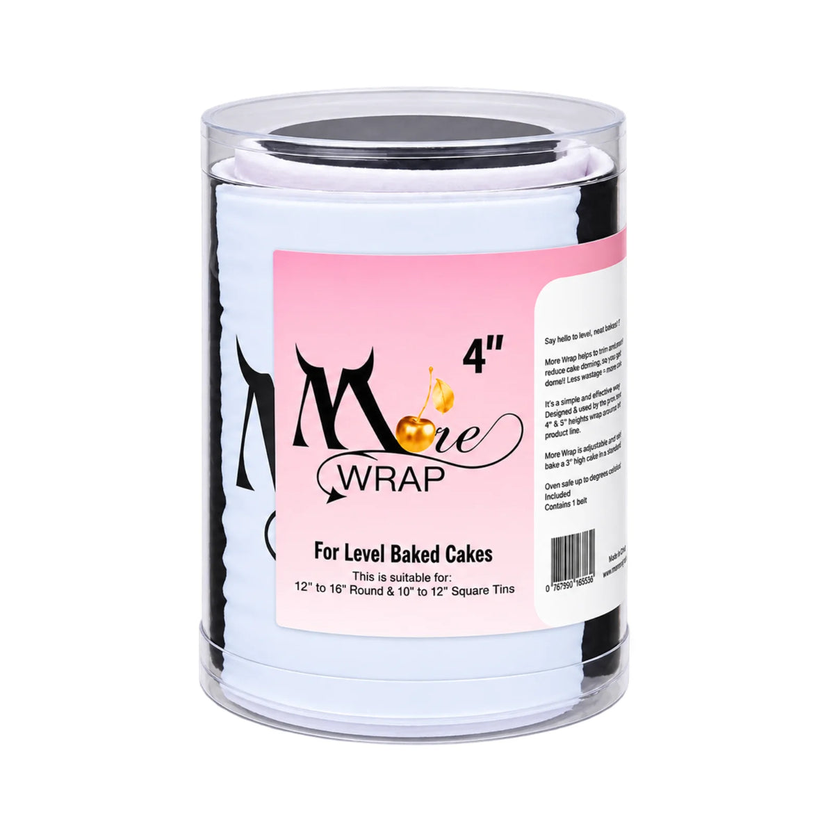 More Wrap for Baking 12 Inch to 16 Inch Round and 10 Inch to 12 Inch Square 4 Inch - Moreish by Monica Cavallaro