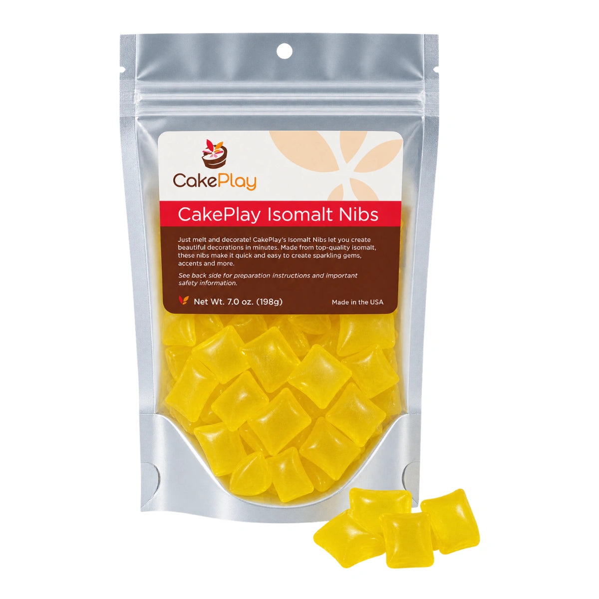 Yellow Isomalt Nibs Cakeplay - Cake Play