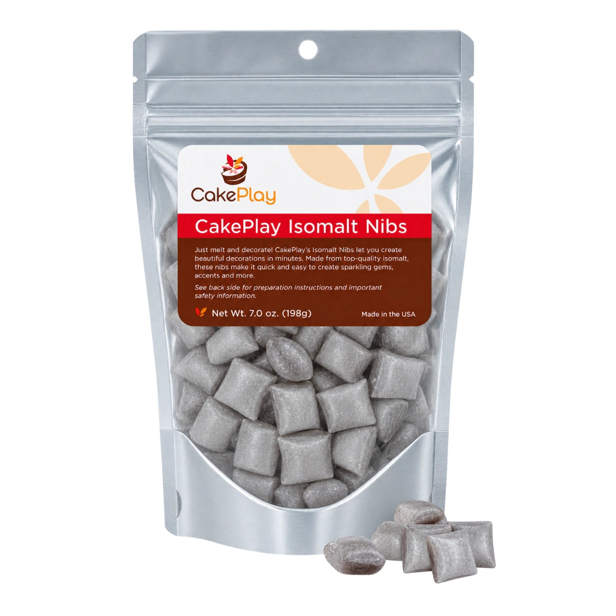 Silver Isomalt Nibs Cakeplay - Cake Play