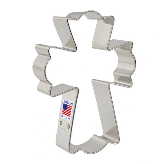 Large Fancy Cross Cookie Cutter - Ann Clark