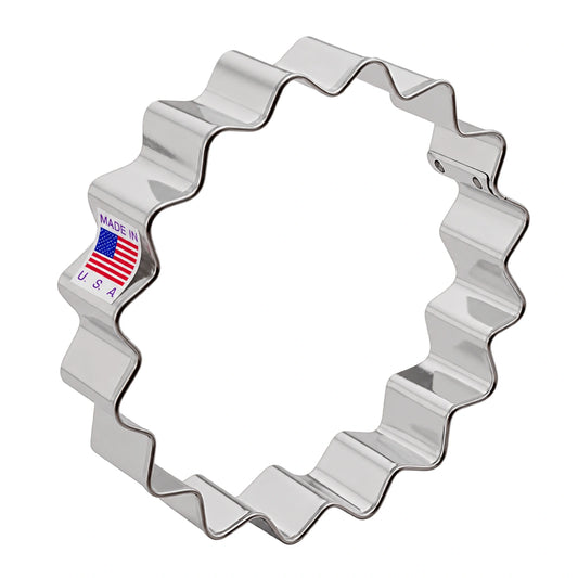 Fluted Circle Cookie Cutter 4 Inch - Ann Clark