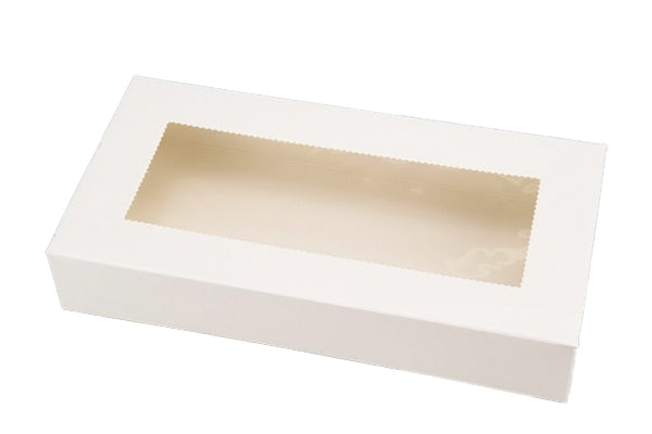 WHITE COOKIE BOX - 9 Inch x 4.5 Inch