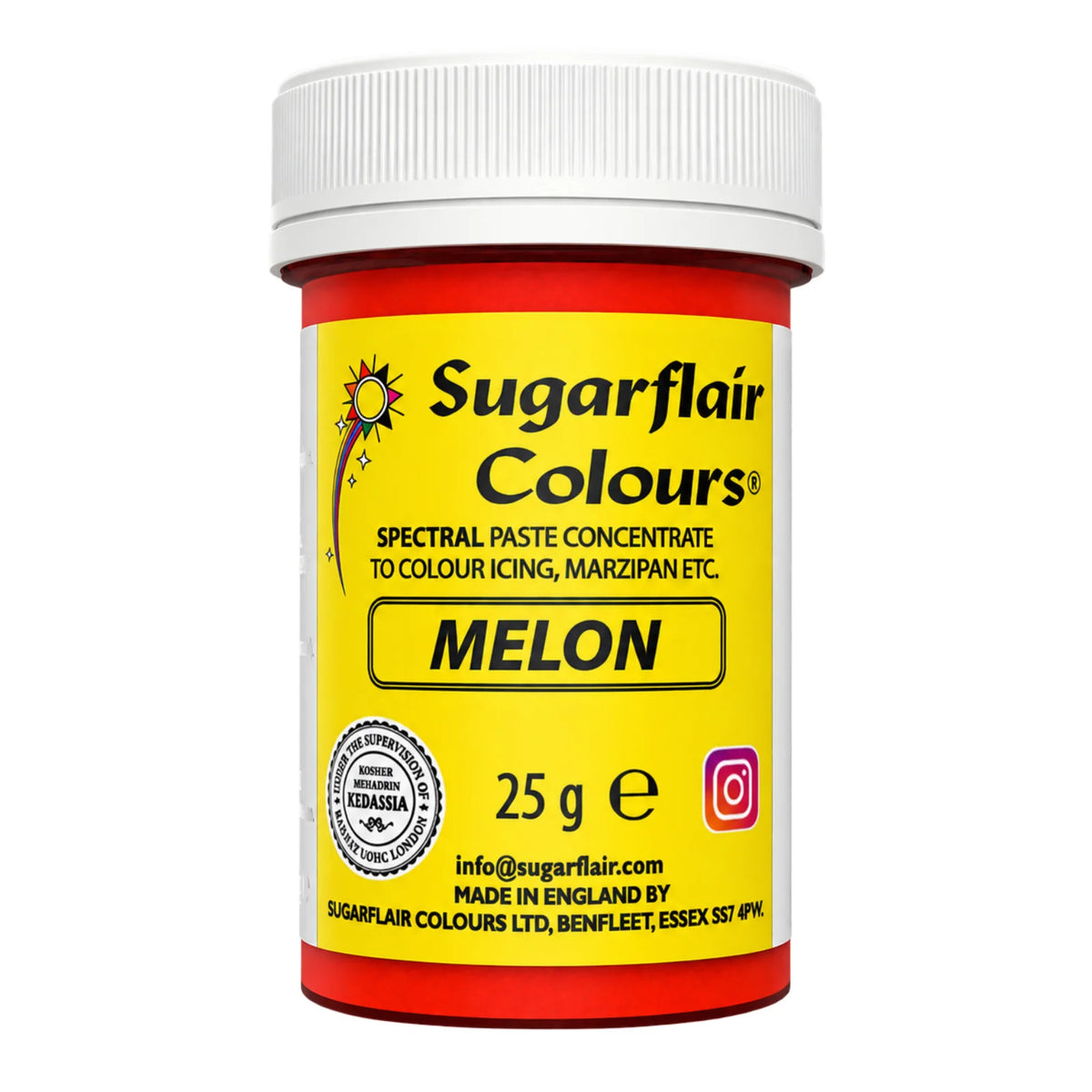 Melon Spectral Paste - Fondant and Buttercream Colour 25g - Sugarflair