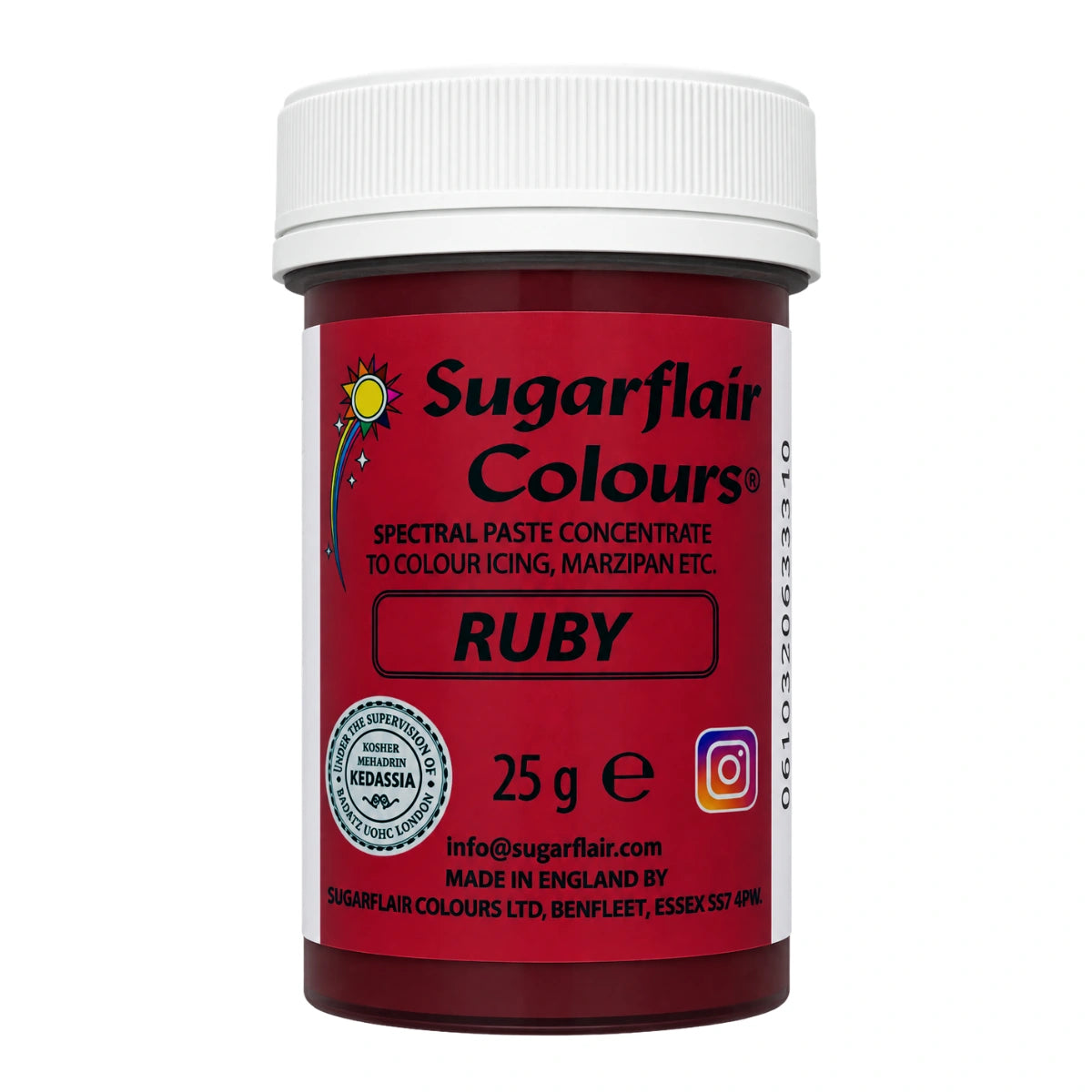 Ruby Spectral Paste - Fondant and Buttercream Colour 25g - Sugarflair