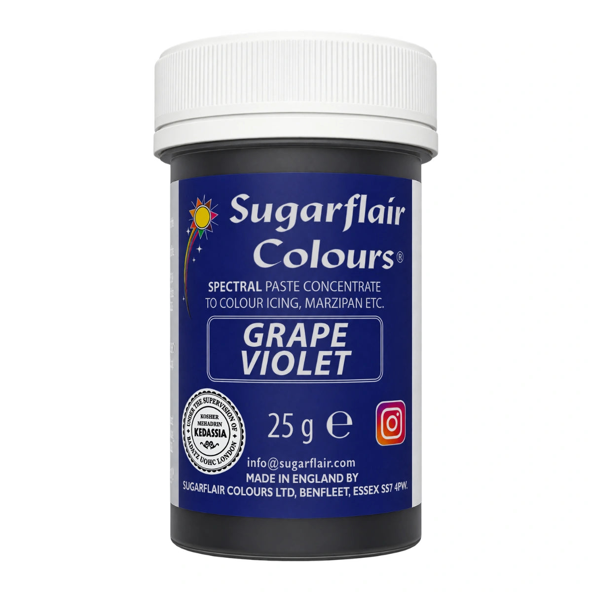 Grape Violet Spectral Paste - Fondant and Buttercream Colour 25g - Sugarflair