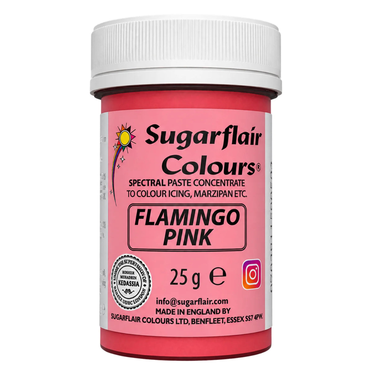 Pink Flamingo Spectral Paste - Fondant and Buttercream Colour 25g - Sugarflair