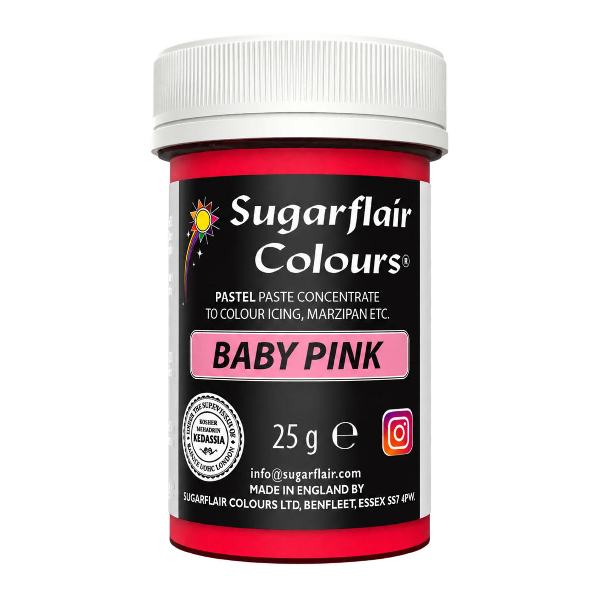 Pastel Baby Pink Paste - Food Colour 25g - Sugarflair