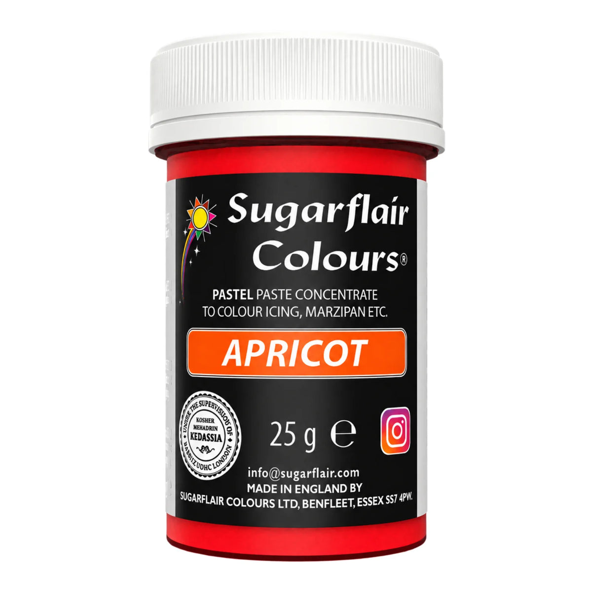 Pastel Apricot Paste - Food Colour 25g - Sugarflair