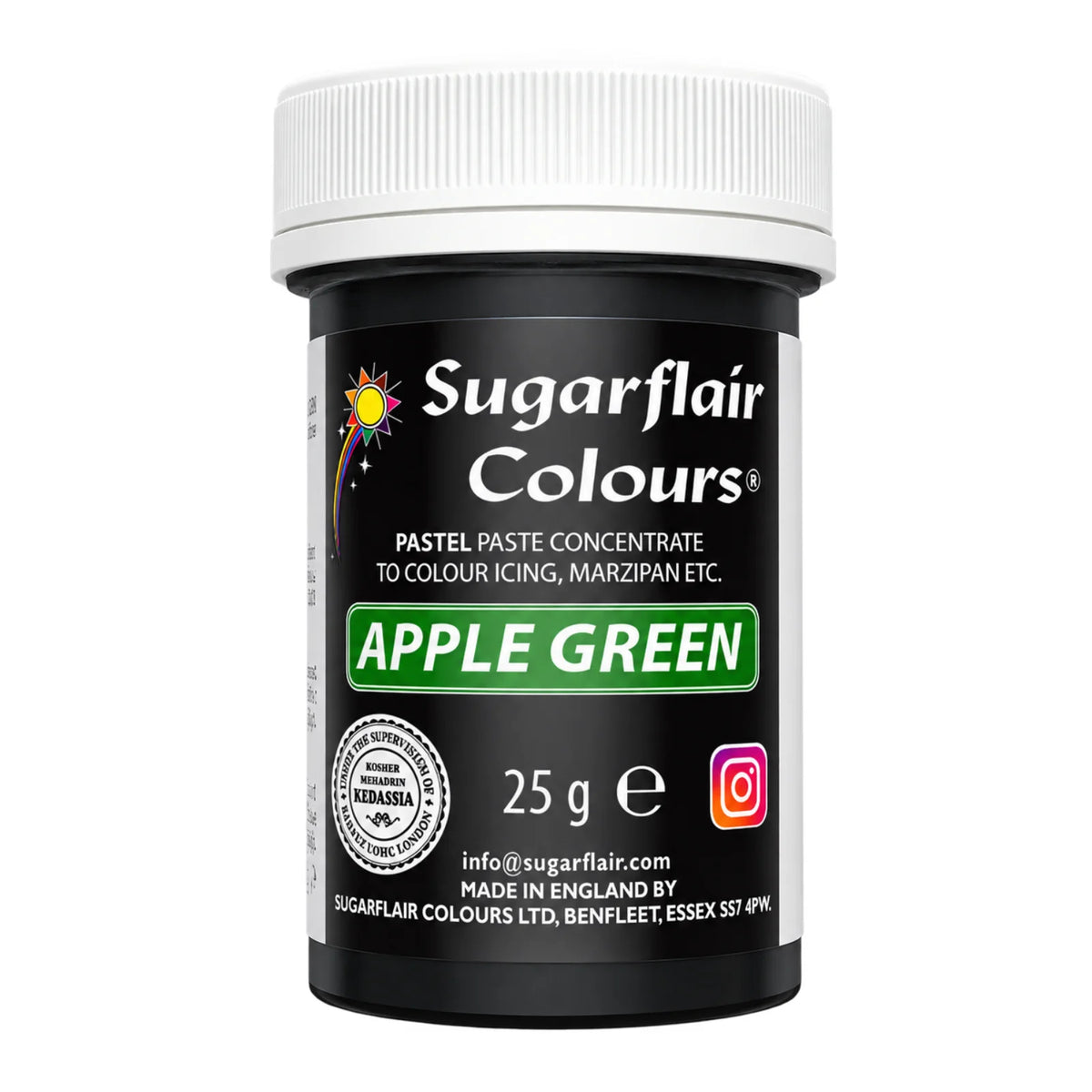 Pastel Apple Green Paste - Food Colour 25g - Sugarflair