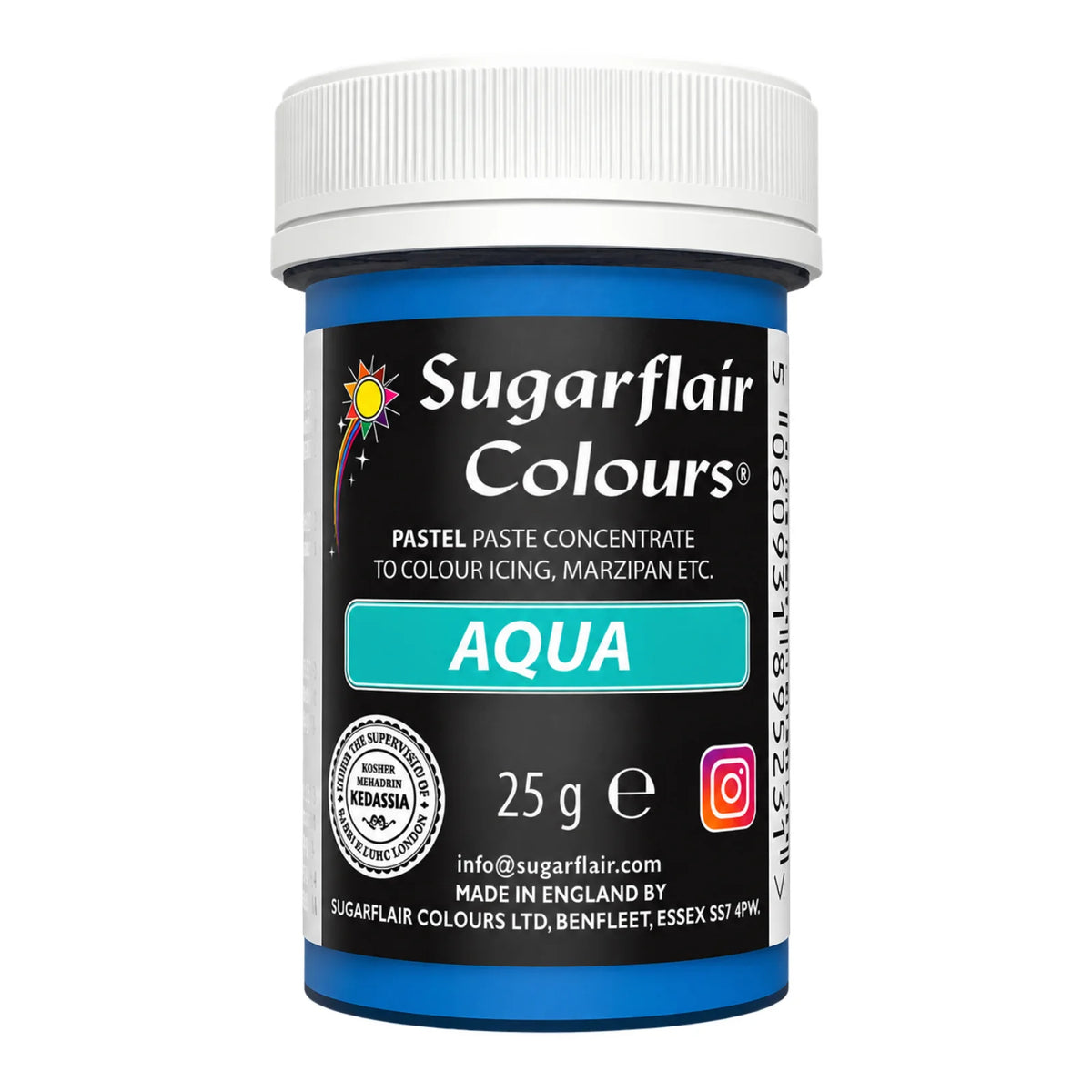 Pastel Aqua Paste - Food Colour 25g - Sugarflair
