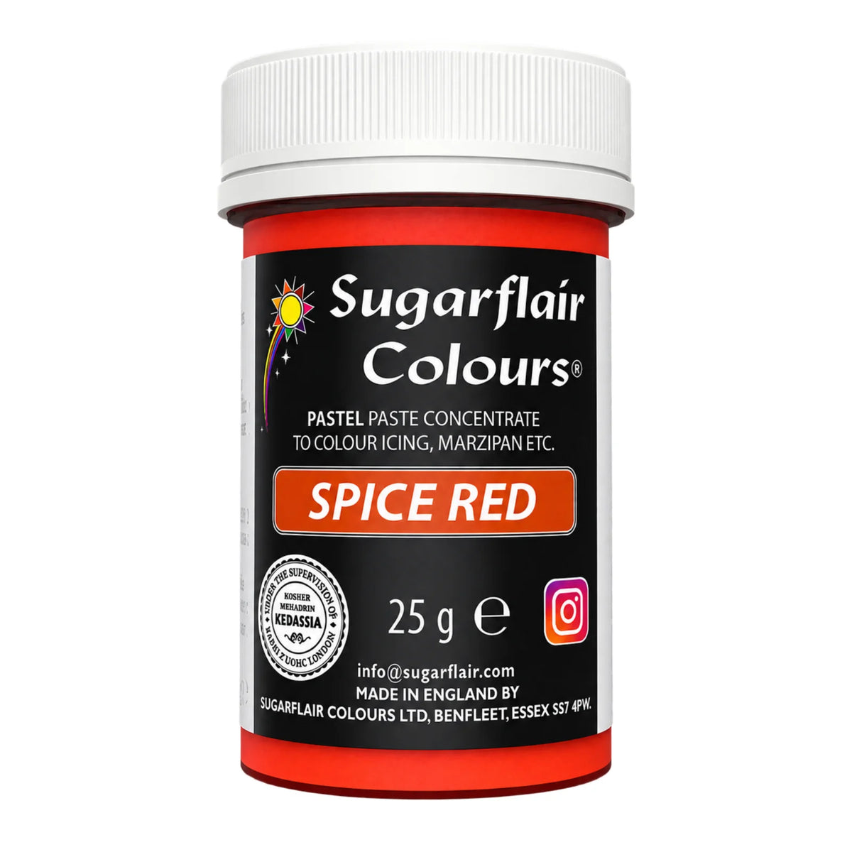 Pastel Spice Red Paste - Food Colour 25g - Sugarflair