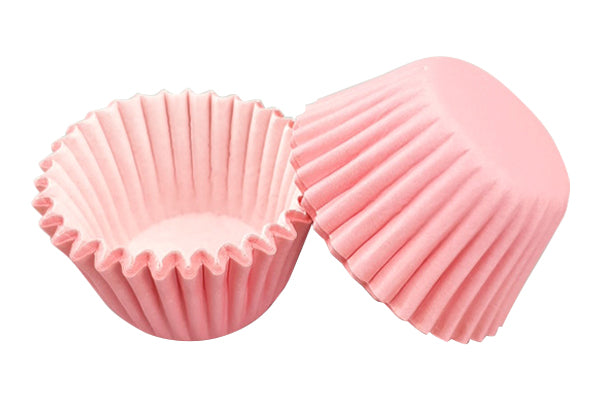 Pink Light Mini Grease-Proof Cupcake Cases 35mm (50 Pack) - Gateau Art