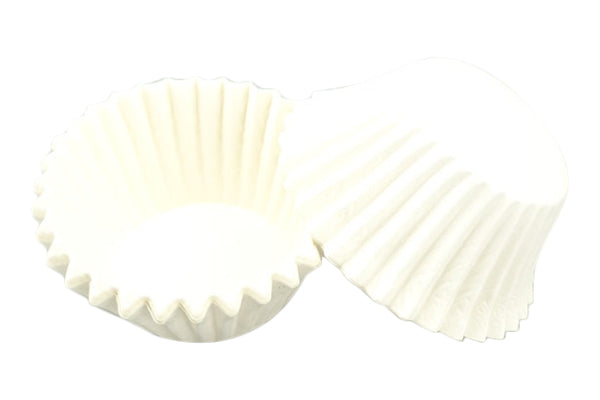 White Mini Grease-Proof Cupcake Cases 35mm (50 Pack) - Gateau Art