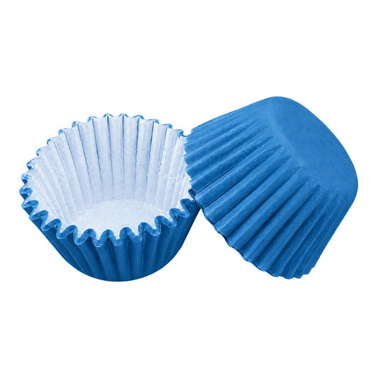 Blue Mini 2.5mm Grease-Proof Cupcake Cases - 50 Pieces - Cupcake Case
