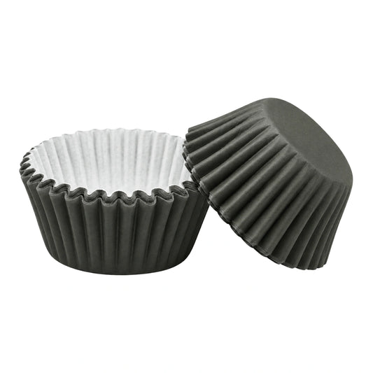 Black Mini 35mm Grease-Proof Cupcake Cases - 50 Pieces - Cupcake Case