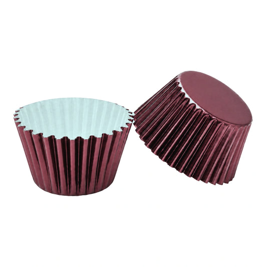 Burgundy Mini 2.5cm Base - 500Pieces Foil Baking Bulk Cupcake Cases Liner