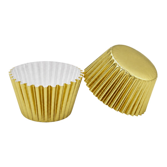 Light Gold Mini 2.5cm Base - 500Pieces Foil Baking Bulk Cupcake Cases Liner