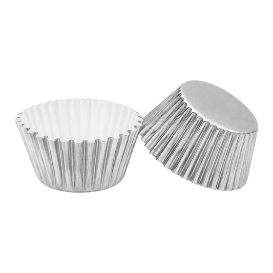 Silver Mini 3.5cm Base - 500Pieces Foil Baking Bulk Cupcake Cases Liner