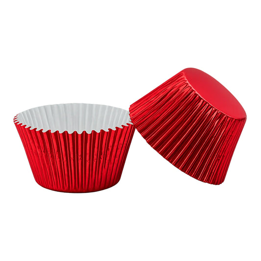 Red Large Foil - 250Pieces Plain Baking Cupcake Bulk Cup Cake Case
