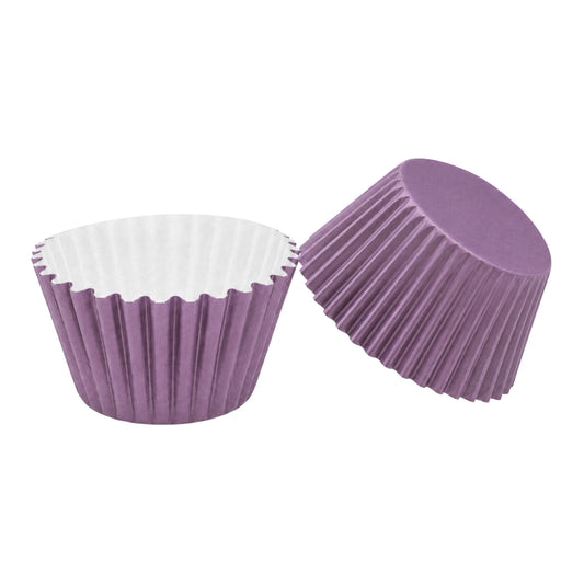 Purple Mini 2.5cm Base - 500 Pieces Paper Baking Bulk Cupcake Cases Liner