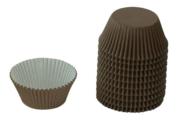 Brown Chocolate Baking Cups - Cupcake Cases (250 Pack) - Gateau Art