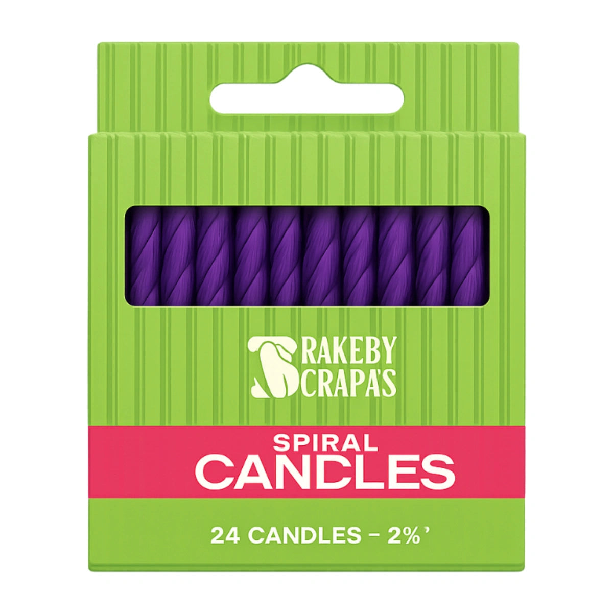 Purple Smooth and Spiral Candles - Bakery Crafts