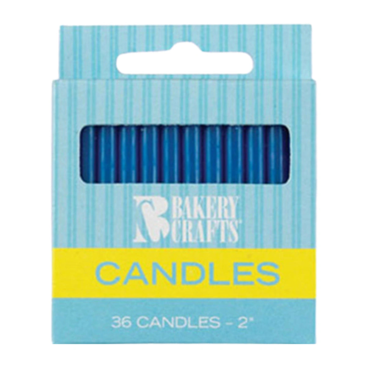 Blue Dark Plain Birthday Candles - Bakery Crafts