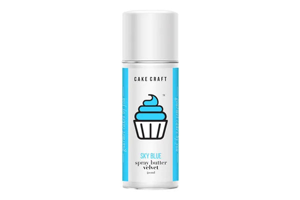 Sky Blue Spray Butter Velvet - Cake Craft 400ml - BSC