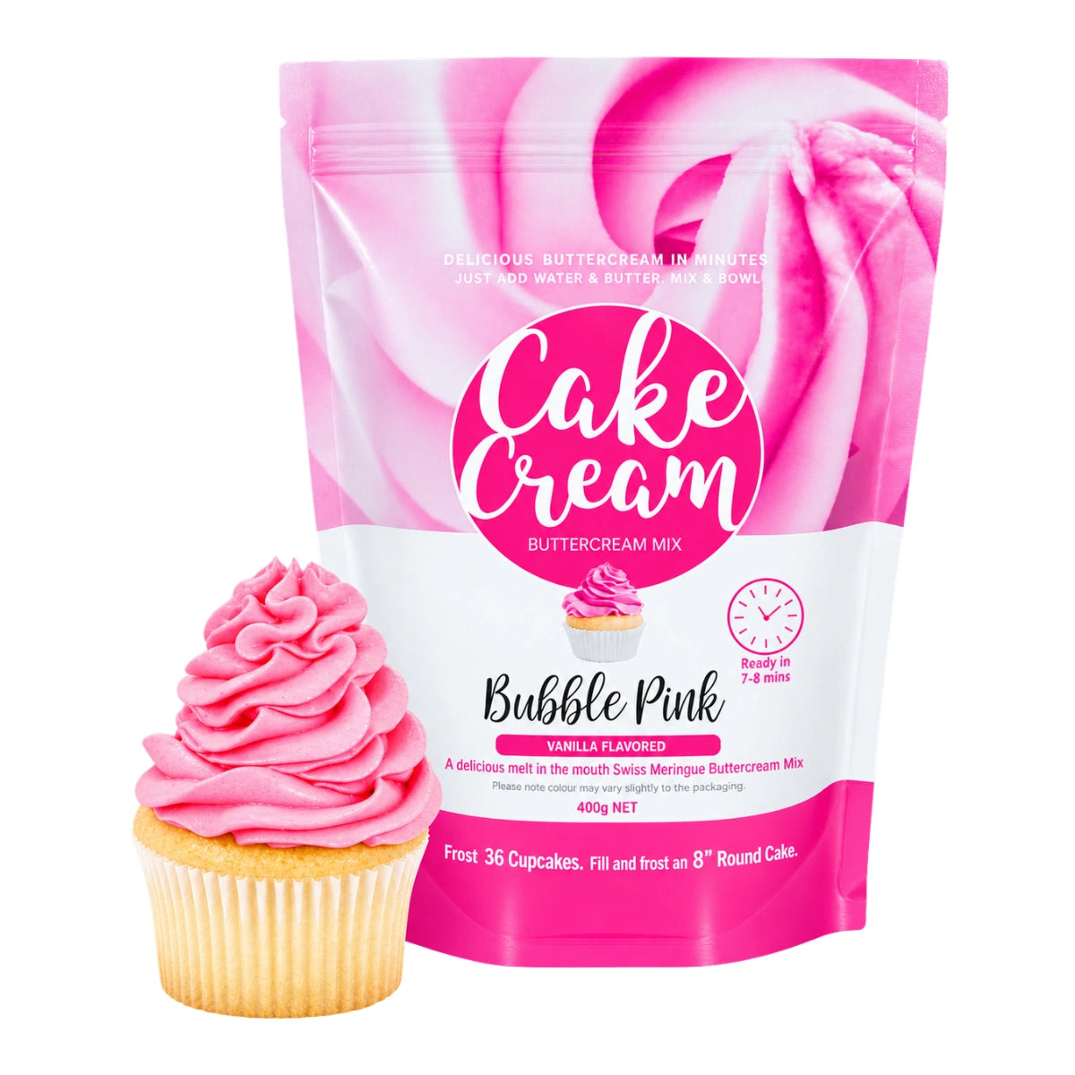 Bubble Pink Cake Cream 400g - By Caitlin Mitchell